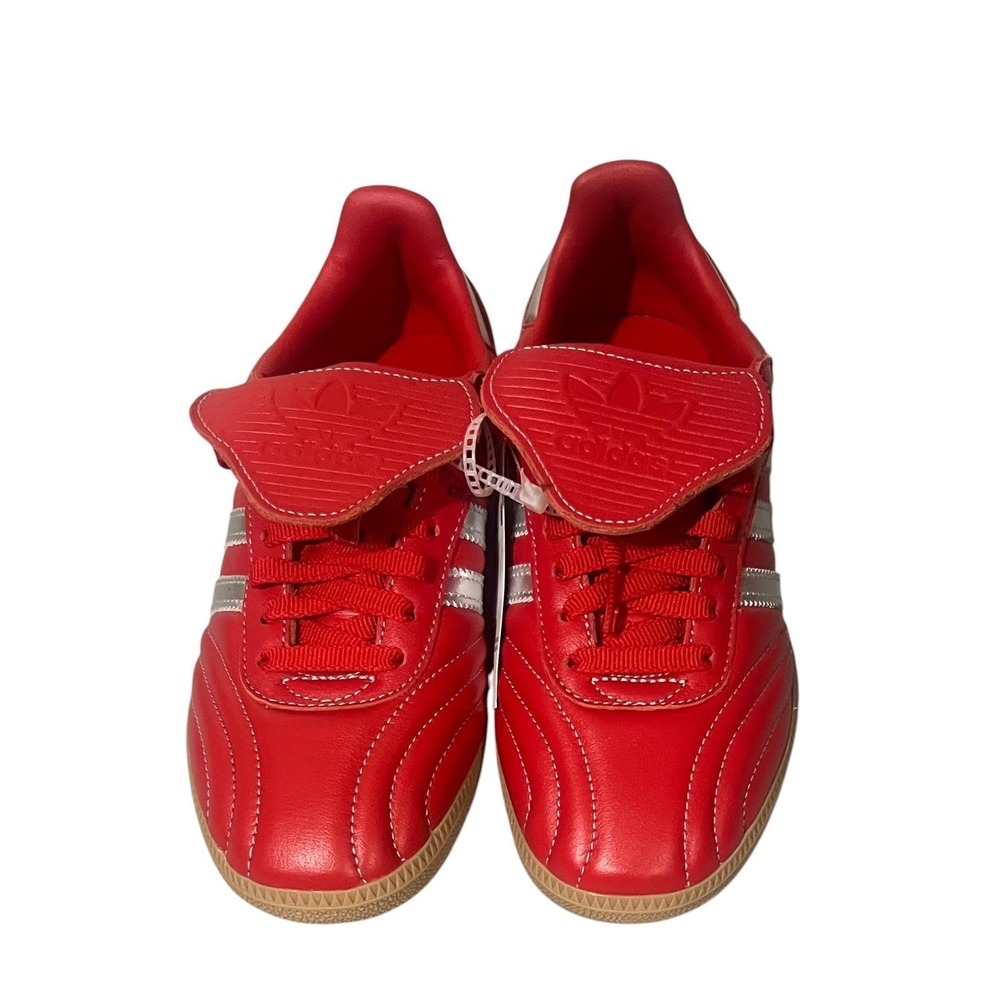 adidas Samba LT Sneakers‎ Women 7 Red Silver Gum Fold Over Tongue JS3938 - Picture 3 of 10